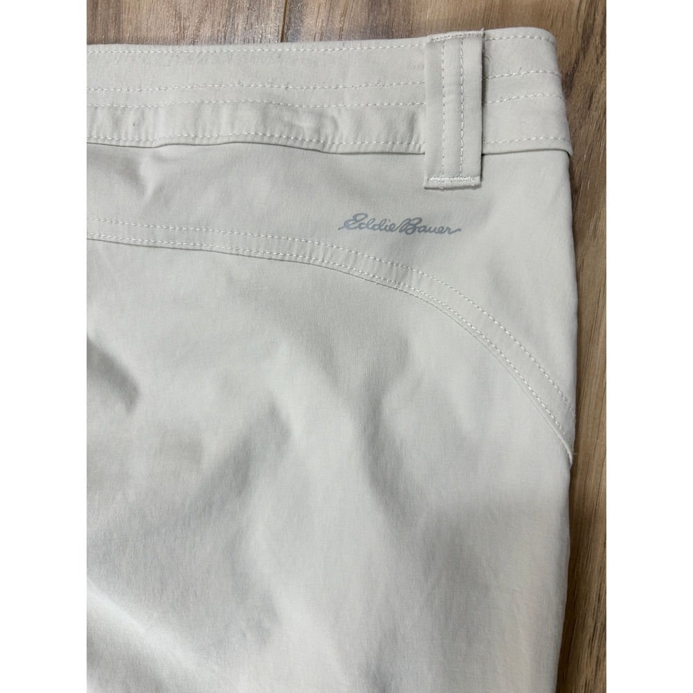 Eddie Bauer Pants Women 12 Beige Guide Pro Cargo Outdoor Lightweight Hiking GORP - Picture 11 of 13